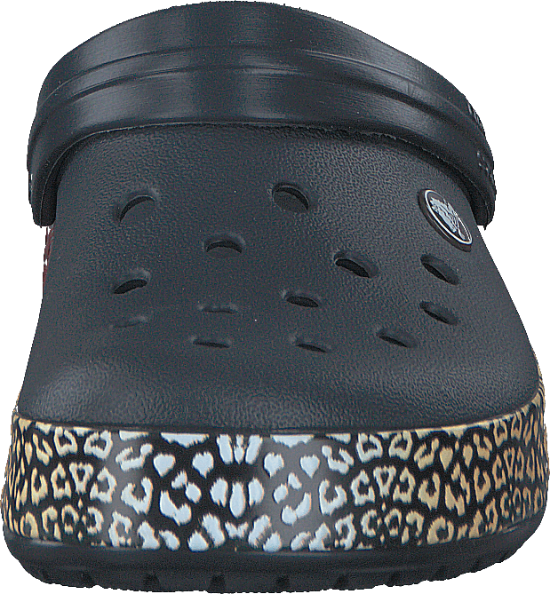 Crocband Leopard III Clog Black