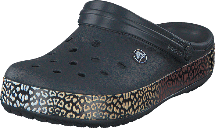 crocs leopard clogs