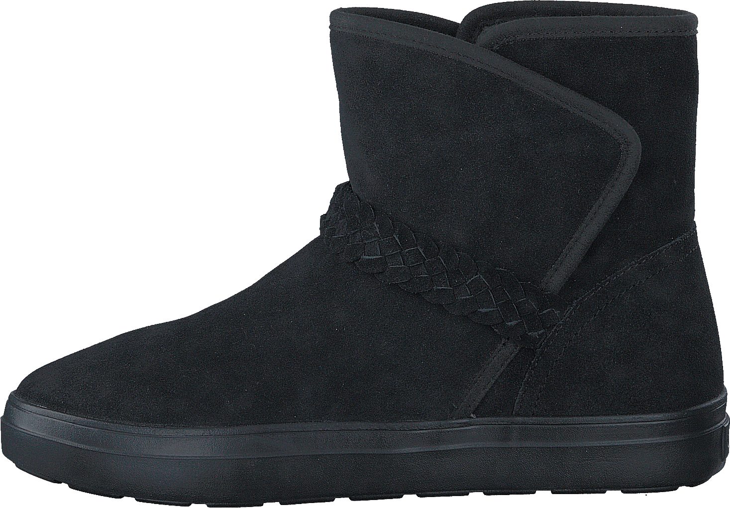 LodgePoint Suede Bootie W Black, Female, Shoes, Boots, winter boots, Black, UK 9