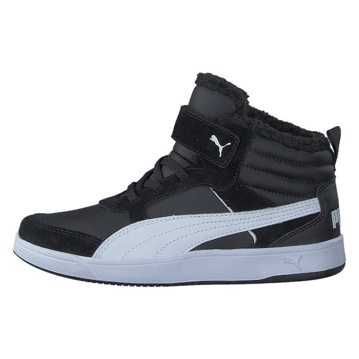 Reebound street v 2 Fur PS Black, Unisex, Shoes, Trainers, high-top sneakers, Black, UK K 12