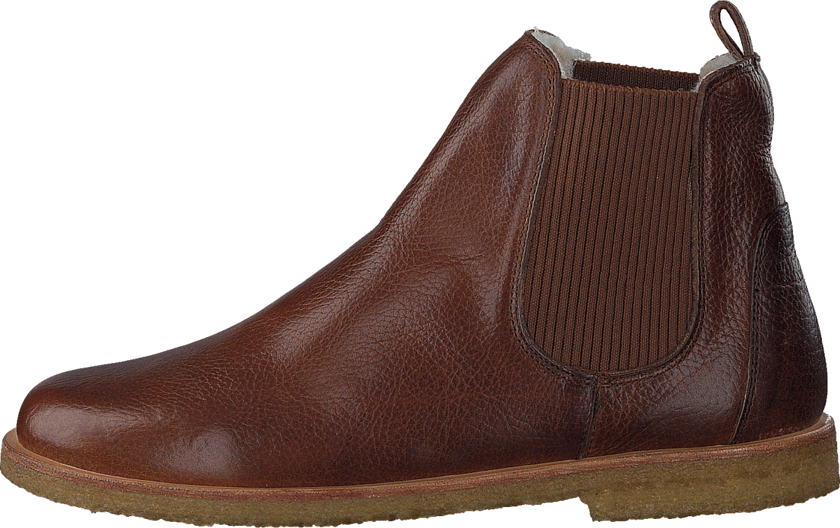 Chelsea boot with wool lining 2509 Medium Brown