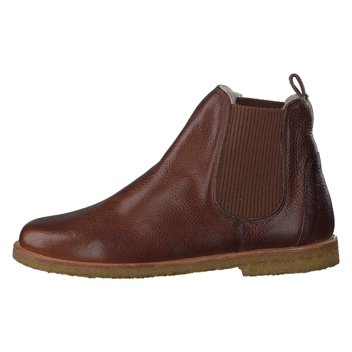 Chelsea boot with wool lining 2509 Medium Brown, Female, Schoenen, Laarzen, chelsea boots, Bruin, EU 39