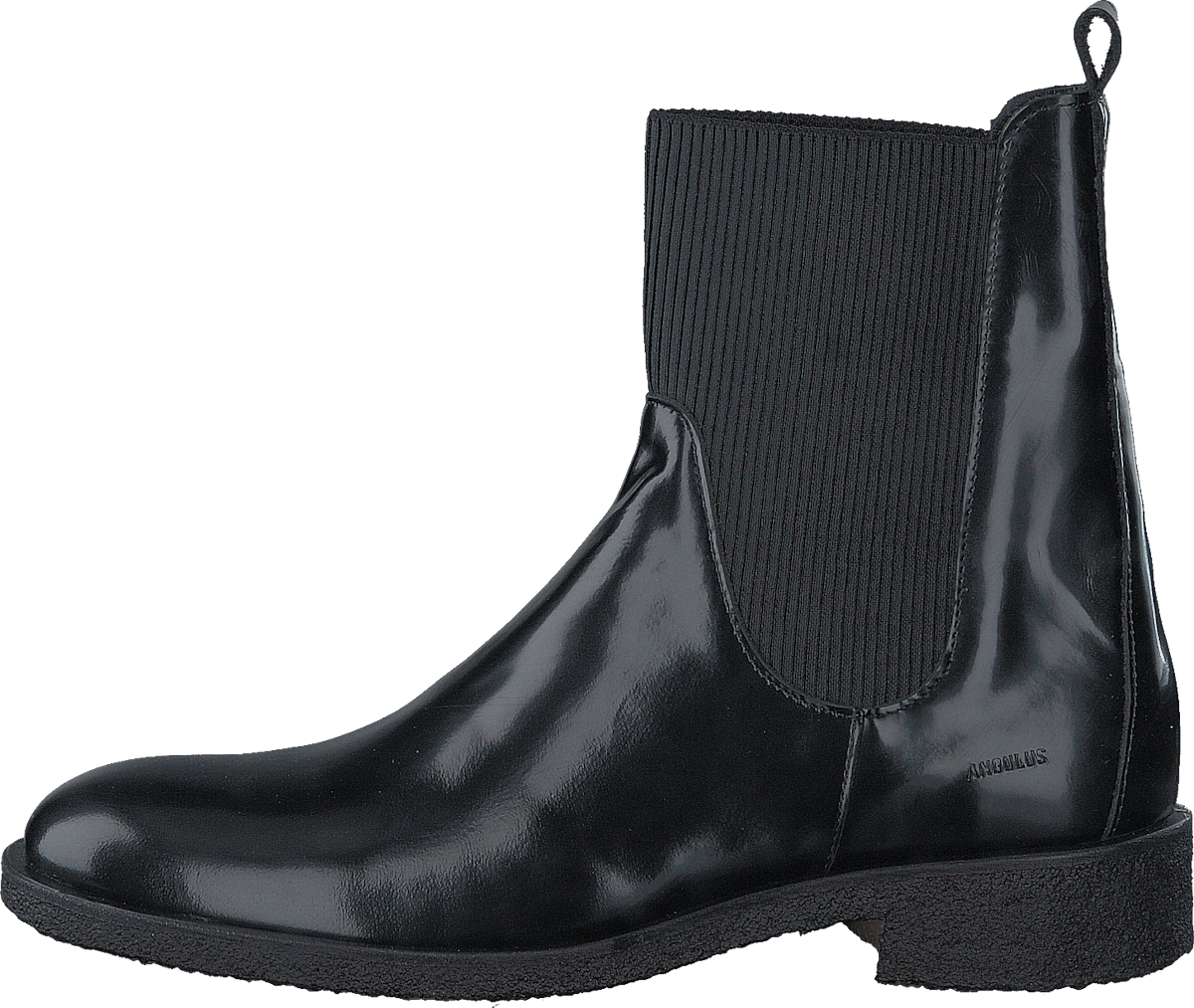 Boot w. elastic slip-on design 1400 Black