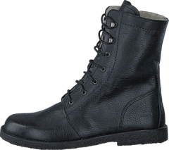 Angulus - Lace-up boot w. zipper Black