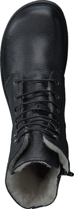 Angulus - Lace-up boot w. zipper Black