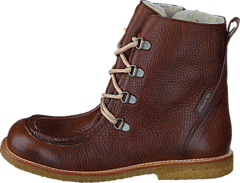 Angulus - TEX-boot w. zipper and laces J 2509/1589 Red-brown
