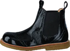 Angulus - Chelsea boot stitched detail 1310/001 Black/Black
