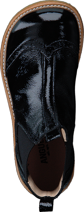 Angulus - Chelsea boot stitched detail 1310/001 Black/Black