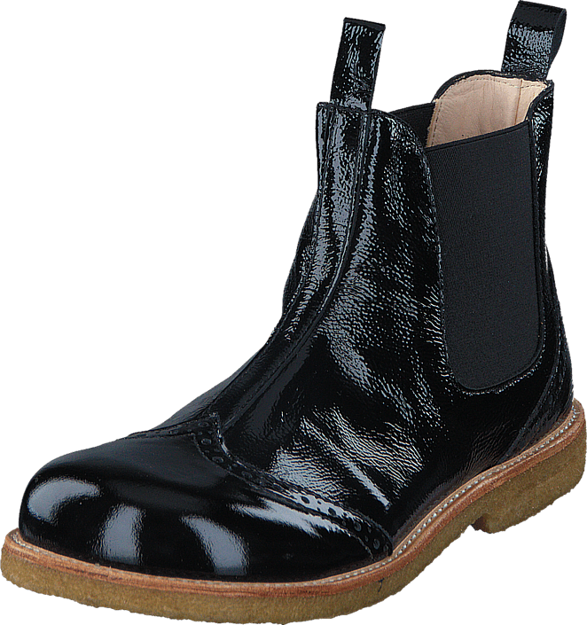 Angulus - Chelsea boot stitched detail J 1310/001 Black/Black