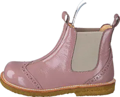 Angulus - Chelsea boot stitched detail 1387/010 Patent powder/Beige
