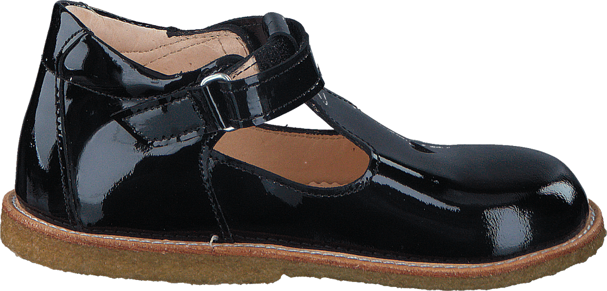 Mary janes w. heart and velcro 2320 Black