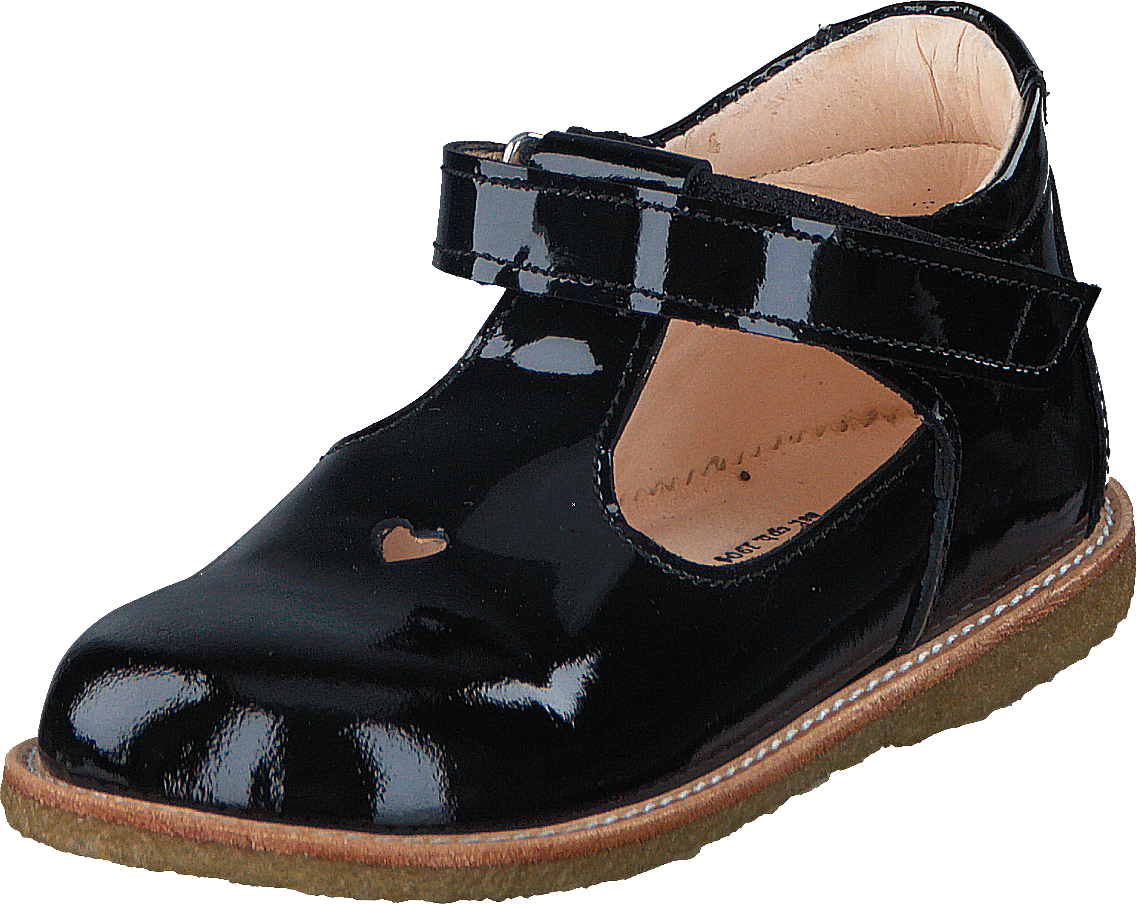 Mary janes w. heart and velcro 2320 Black