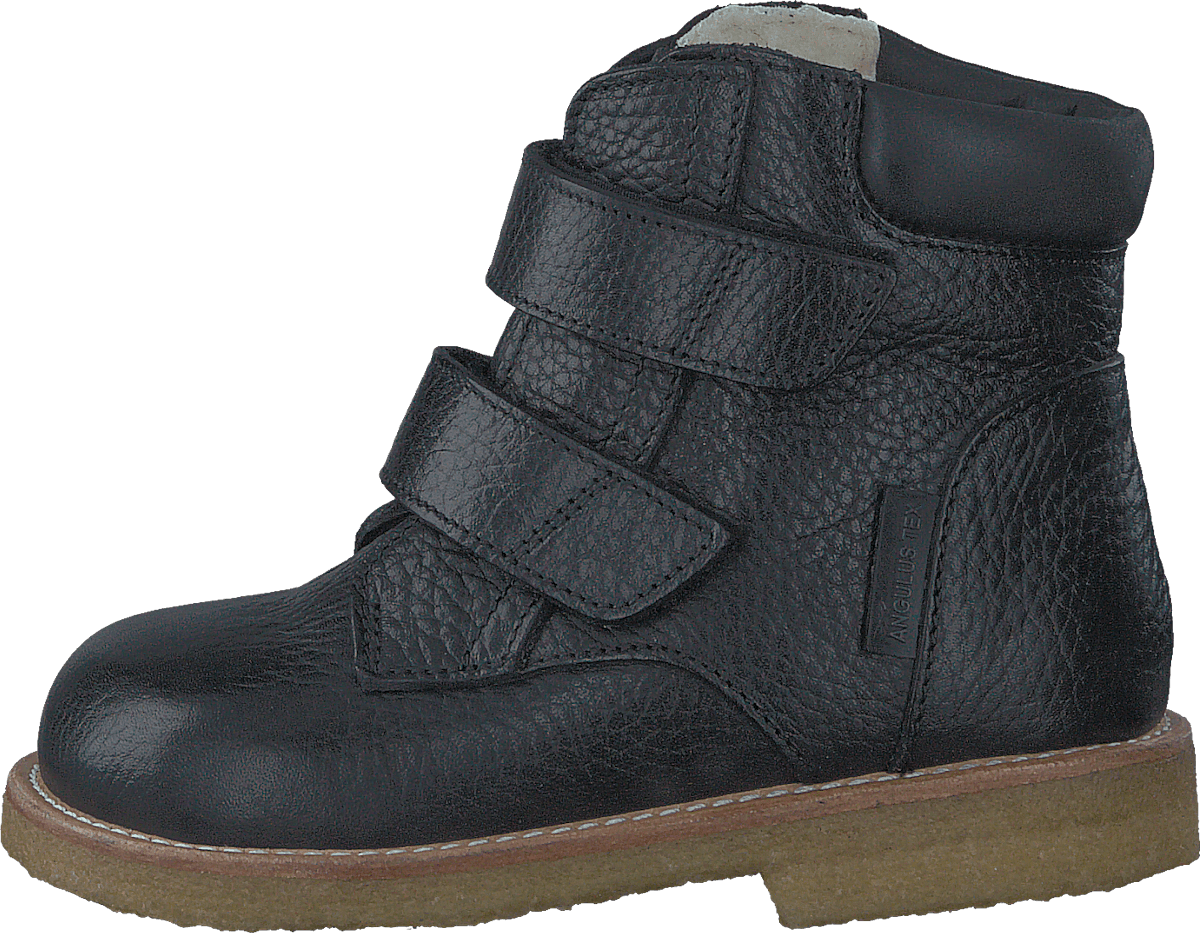 First Tex boot with velcro 2504/1652 Black/Black