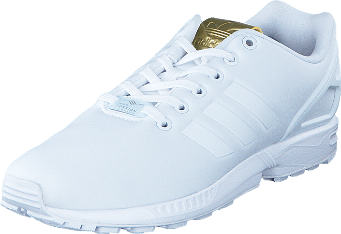 adidas zx flux white and gold 