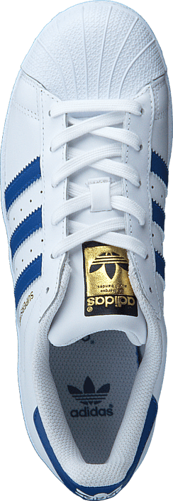 adidas Originals - Superstar Foundation J Ftwr White/Eqt Blue S16/Eqt Bl