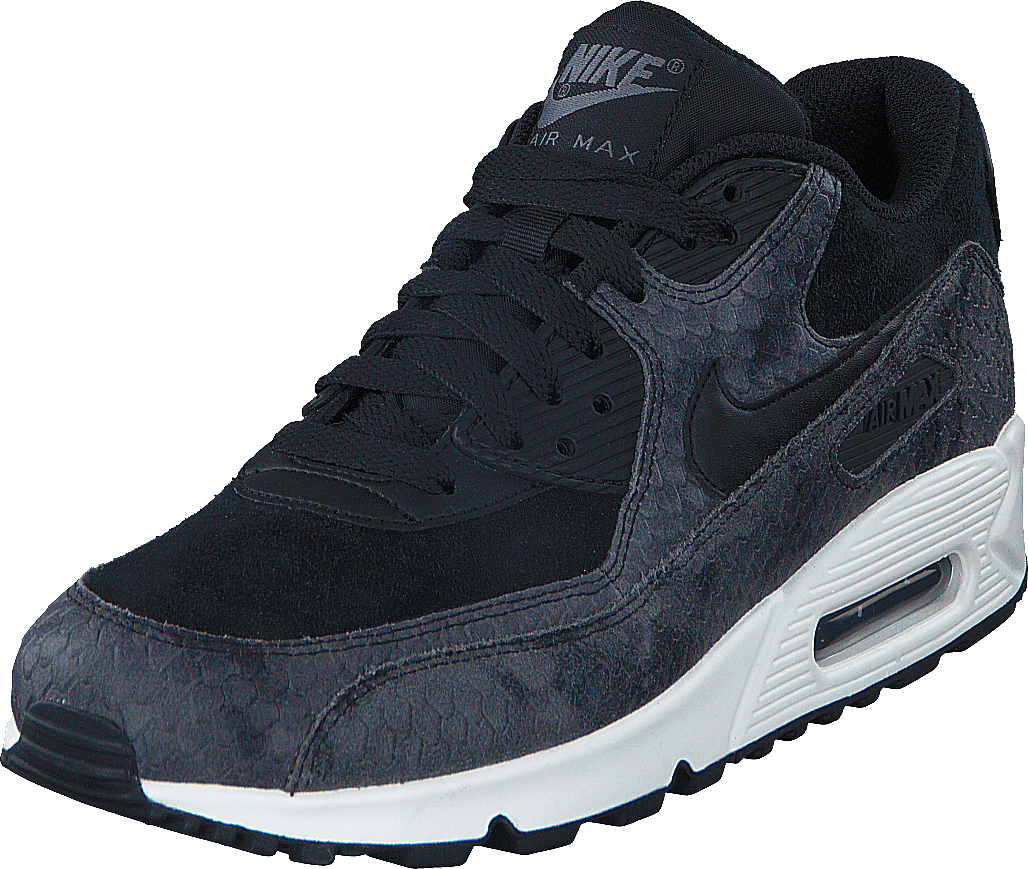 Wmns Air Max 90 Prm Black/Black-Sail-Dk Grey