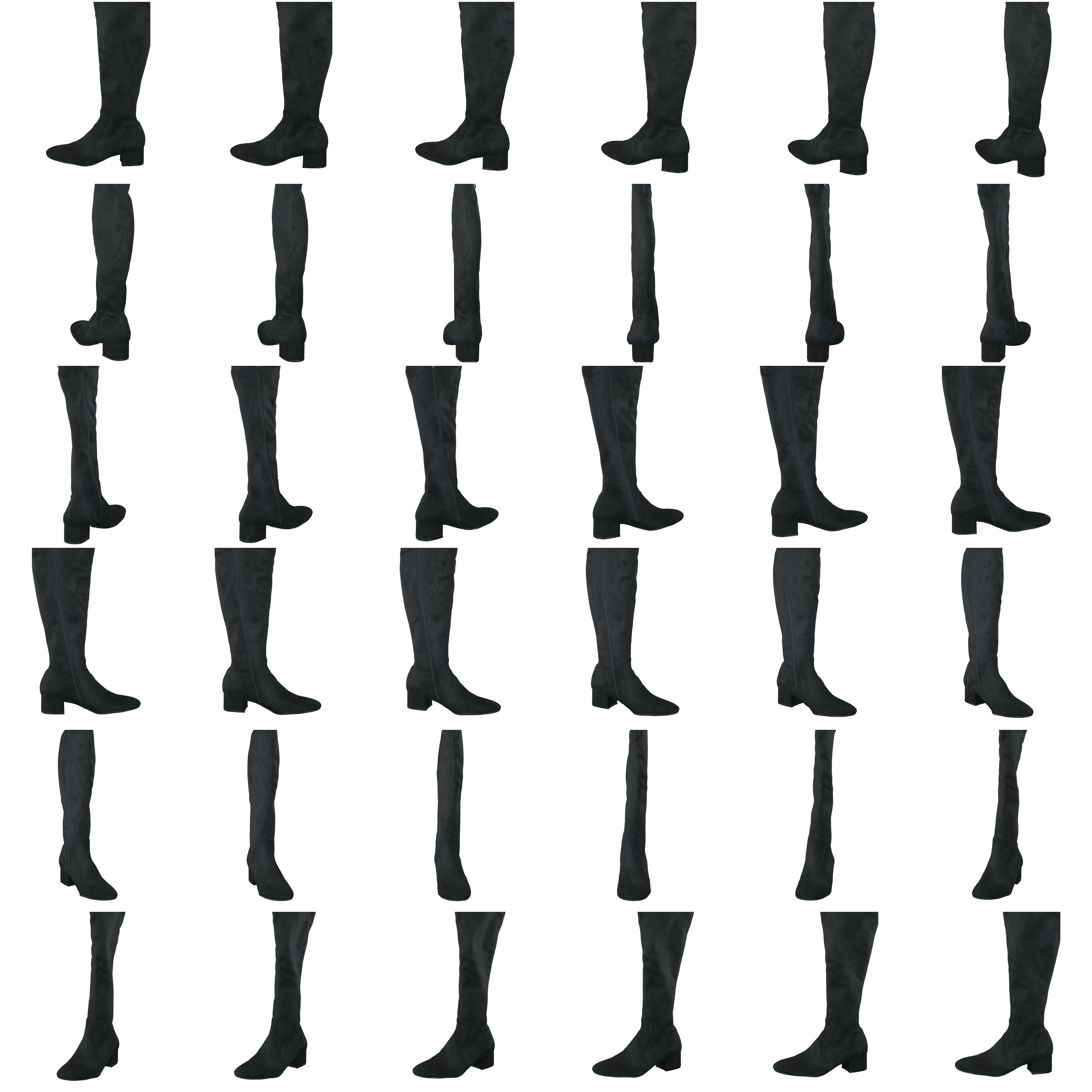 500 Black Suede Stretch Black - Bild 8