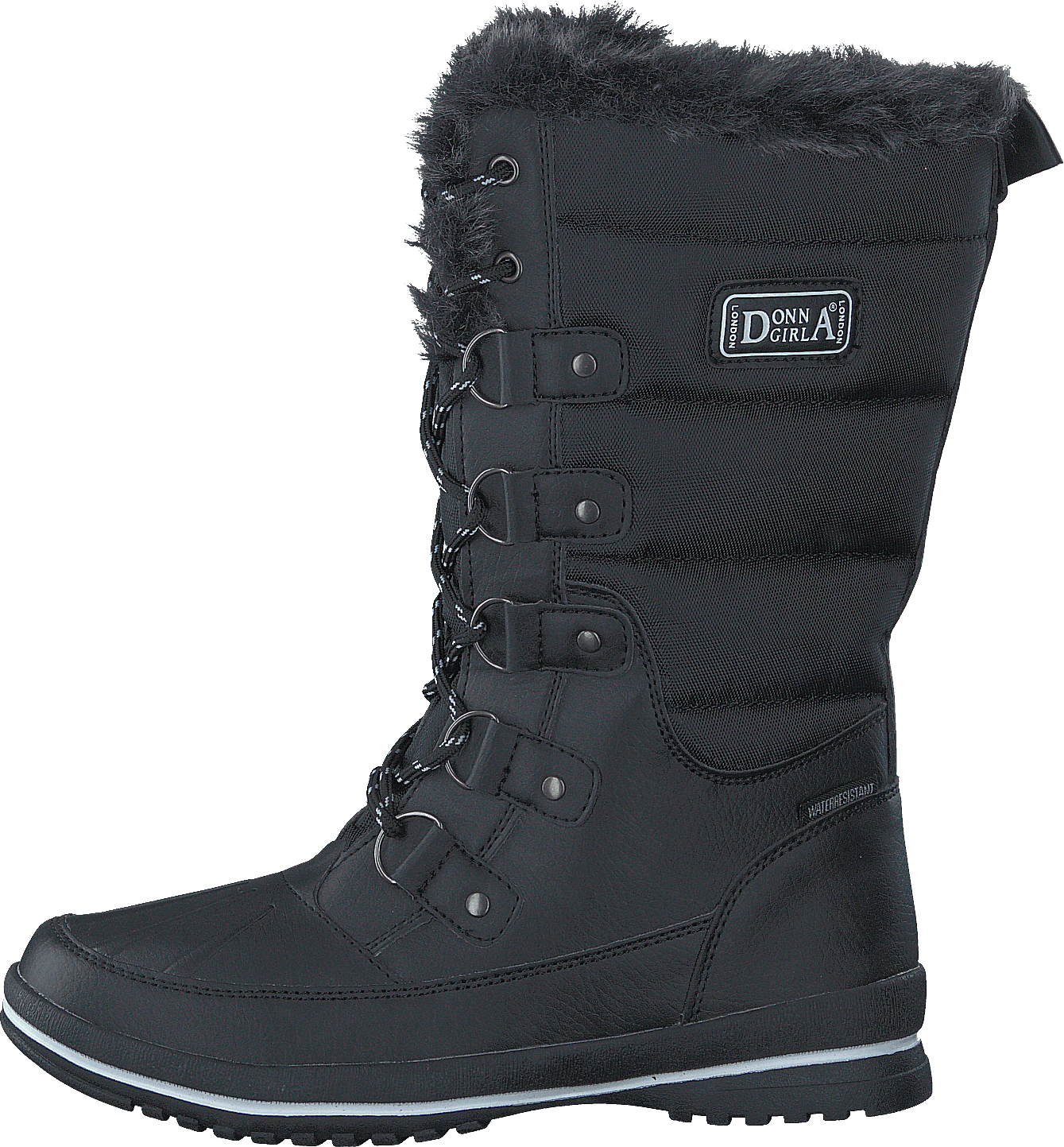 21432 01 Black, Unisex, Buty, Kozaki i Niskie botki, Buty zimowe, Czarny, EU 31