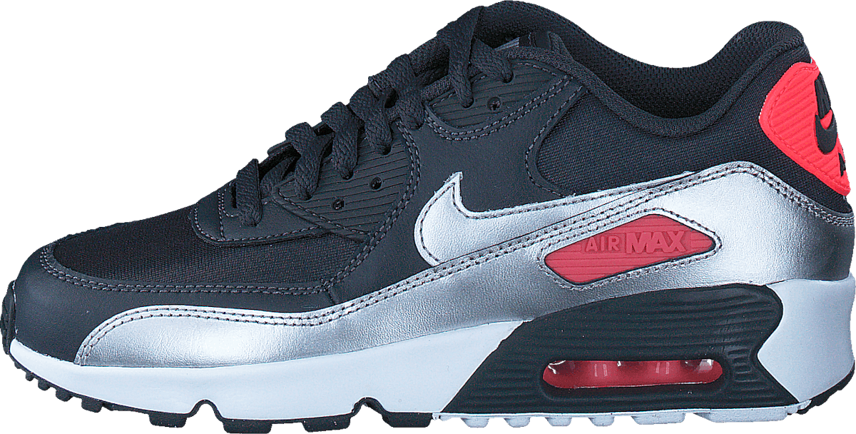 Nike Air Max 90 Mesh (Gs) Anthracite/Silver-Punch-White