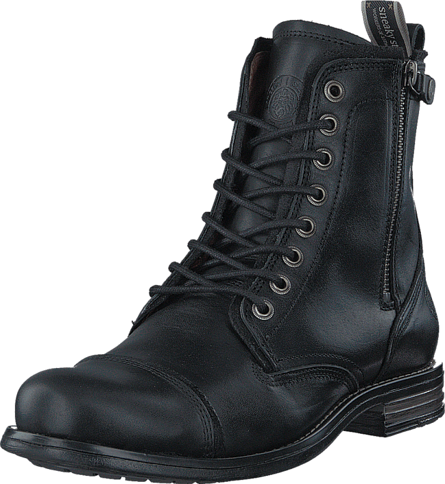 Sko Kjøp Online Steve Sorte Sneaky Black Boots Fordham CF1Cq