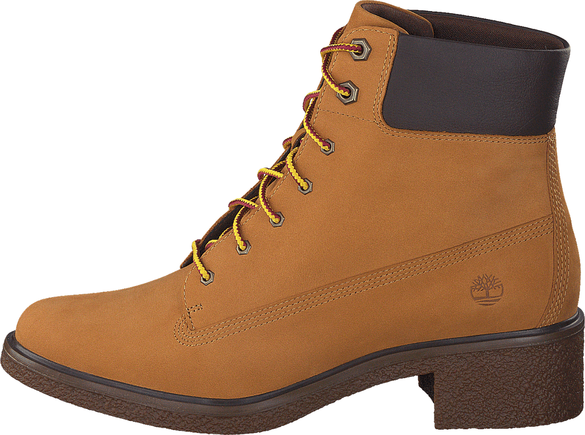 Brinda 6in Lace Up Wheat Nubuck