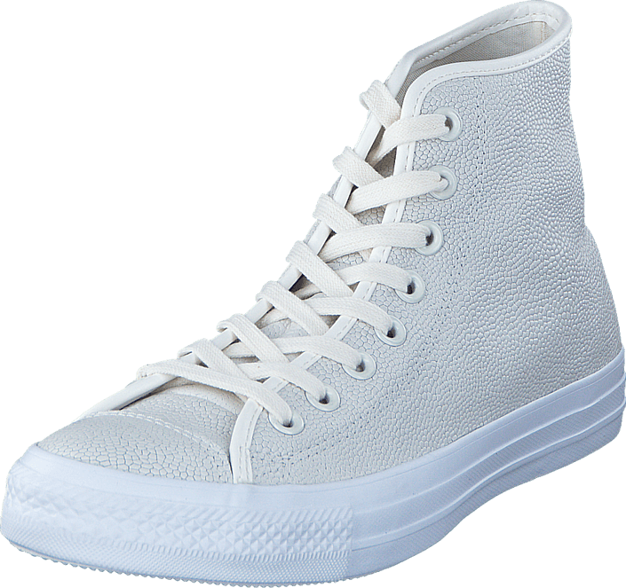 Converse - All Star Pebbled Leather Hi Egret/Egret/White
