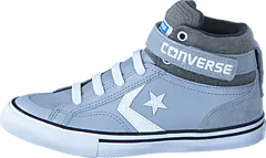 Converse - Pro Blaze Strap Ltr Suede Hi Wolf Grey/Storm Wind/White