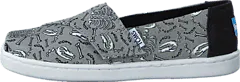 Toms - Alpargata Seasonal Tiny Drizzle Grey Glow In Dark Bone