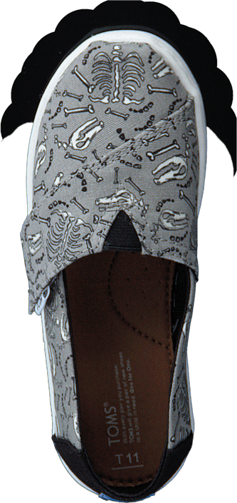 Toms - Alpargata Seasonal Tiny Drizzle Grey Glow In Dark Bone