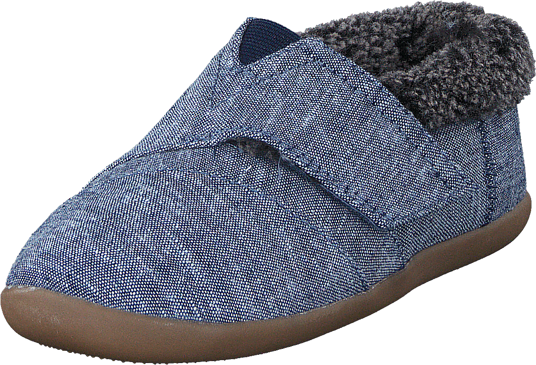 House Slipper Tiny Navy Chambray