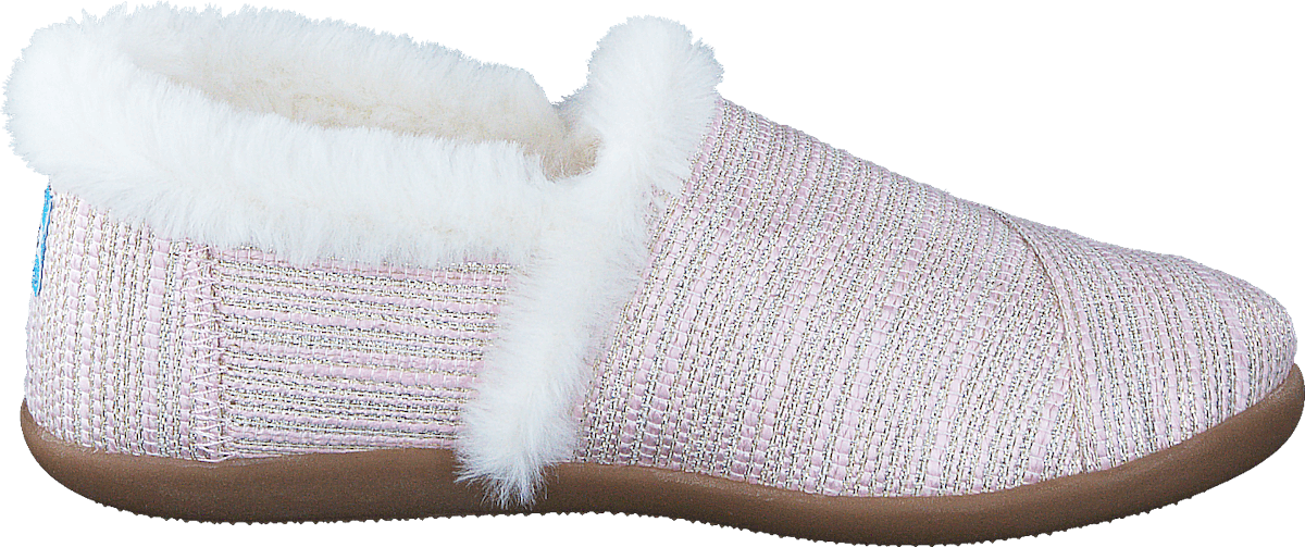 House Slipper Youth Pink Metallic Woven