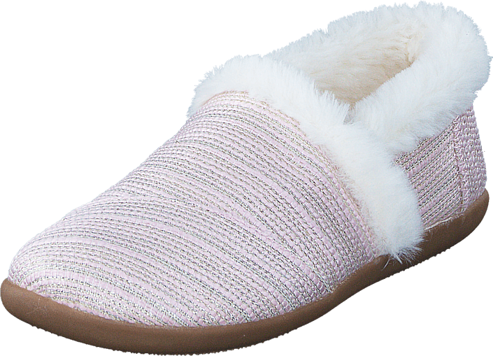 Toms - House Slipper Youth Pink Metallic Woven