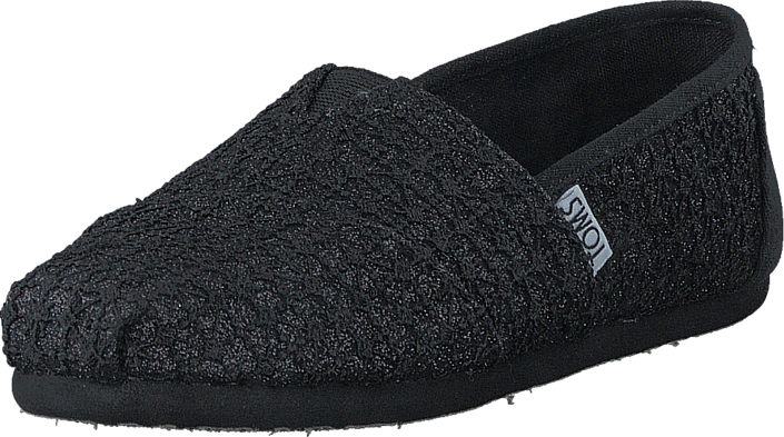 Toms - Seasonal Classic Youth Black Lace Glimmer