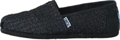 Toms - Seasonal Classic Youth Black Lace Glimmer