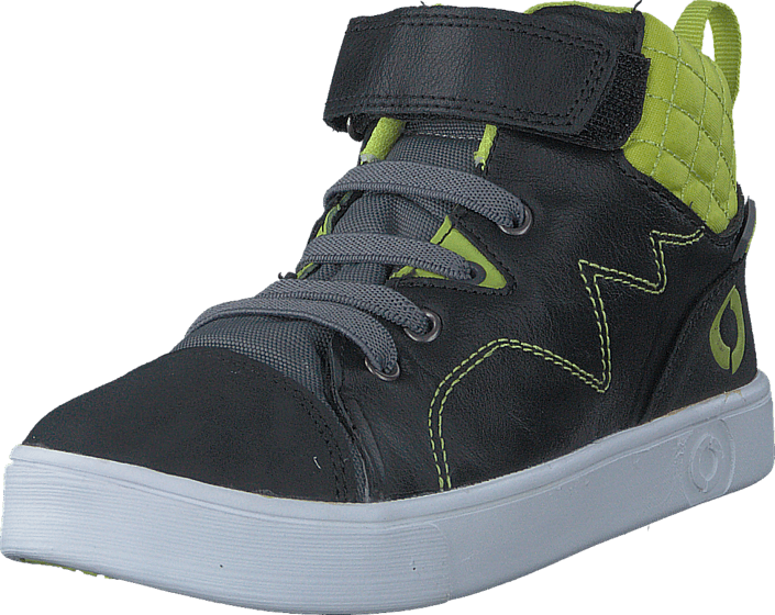 Footi - Hornfels Black/Lime