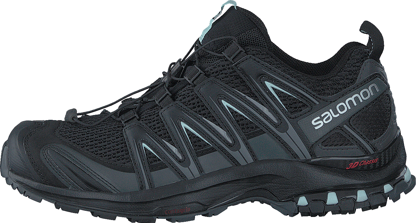 Xa Pro 3D W Black/Magnet/Fair Aqua, Female, Schuhe, Wanderschuhe, Sportschuhe, Grau/Schwarz, UK 5,5