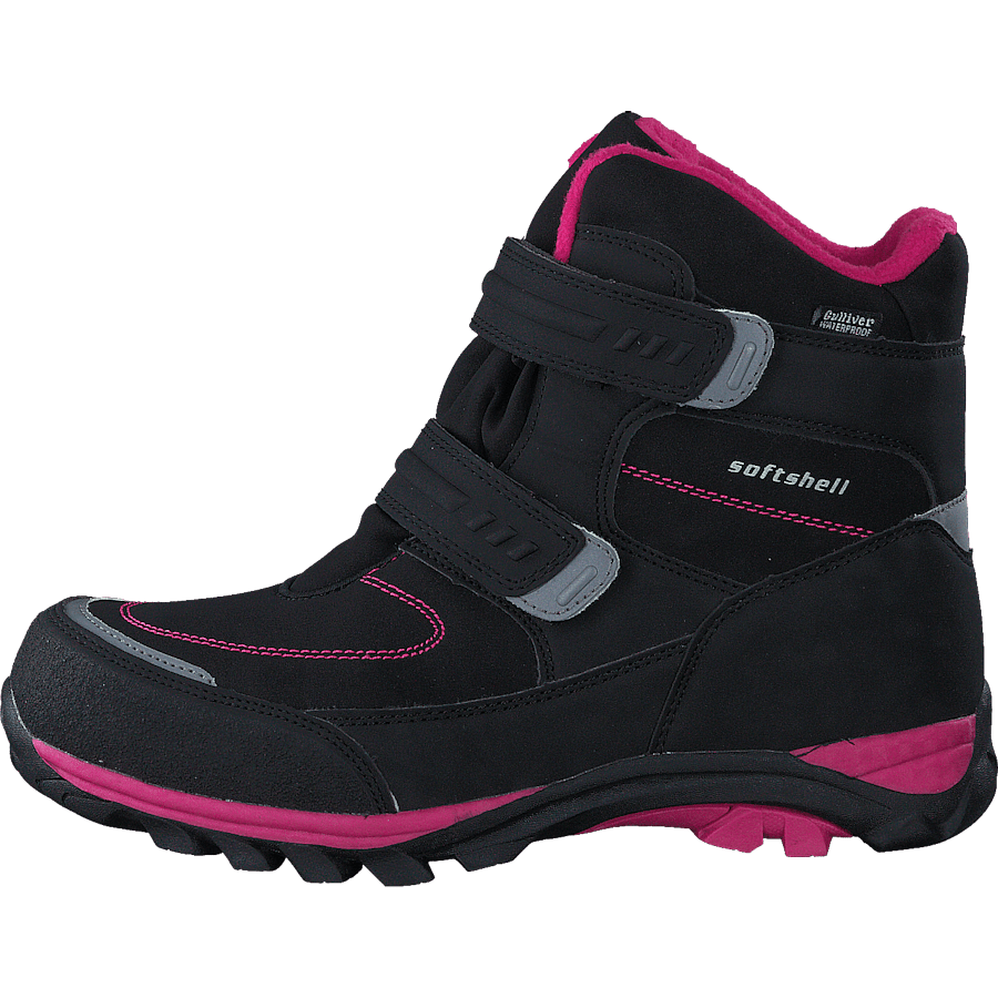435-6608 Waterproof Warm Lined Black/Fuchsia