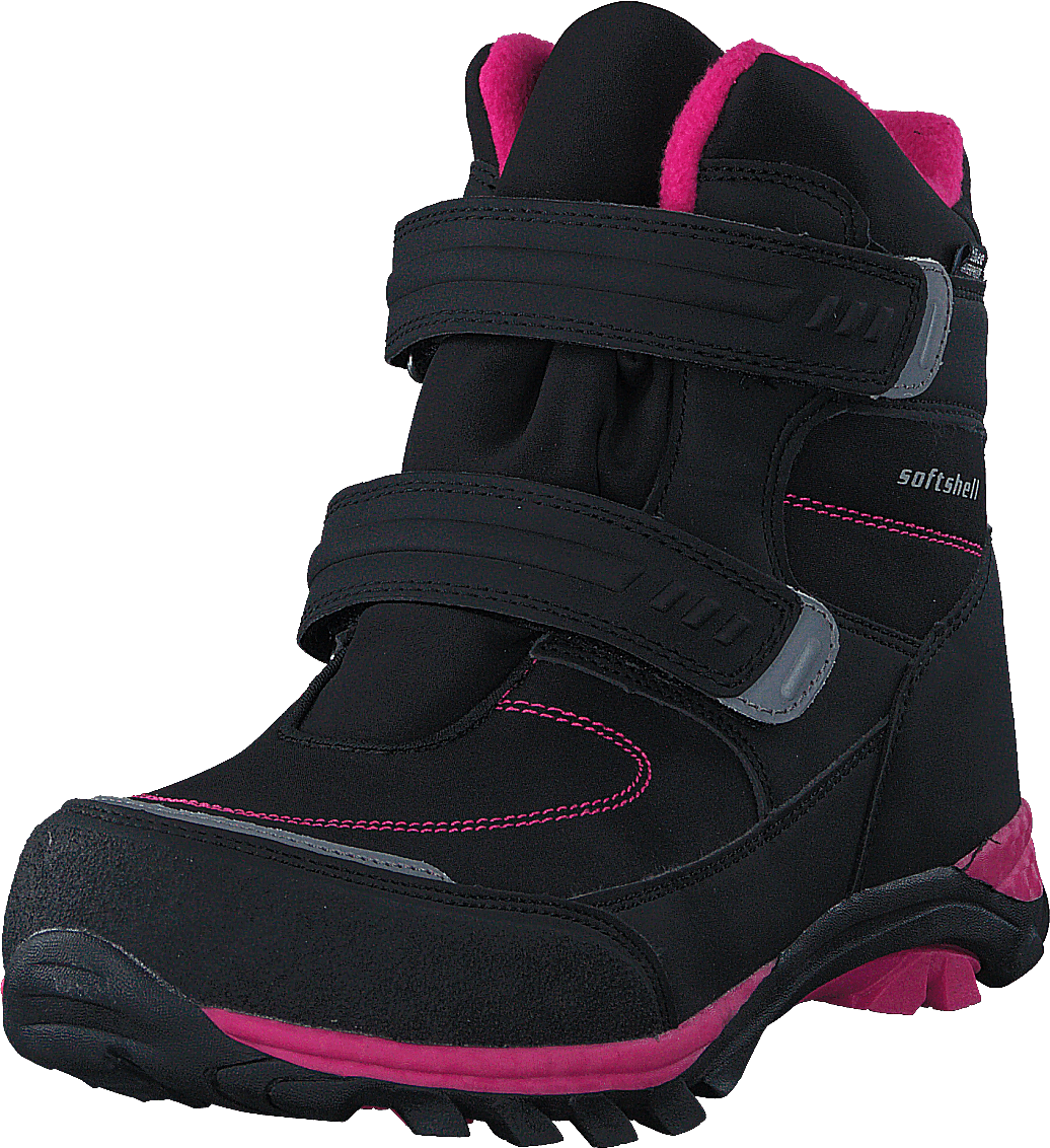 435-6608 Waterproof Warm Lined Black/Fuchsia