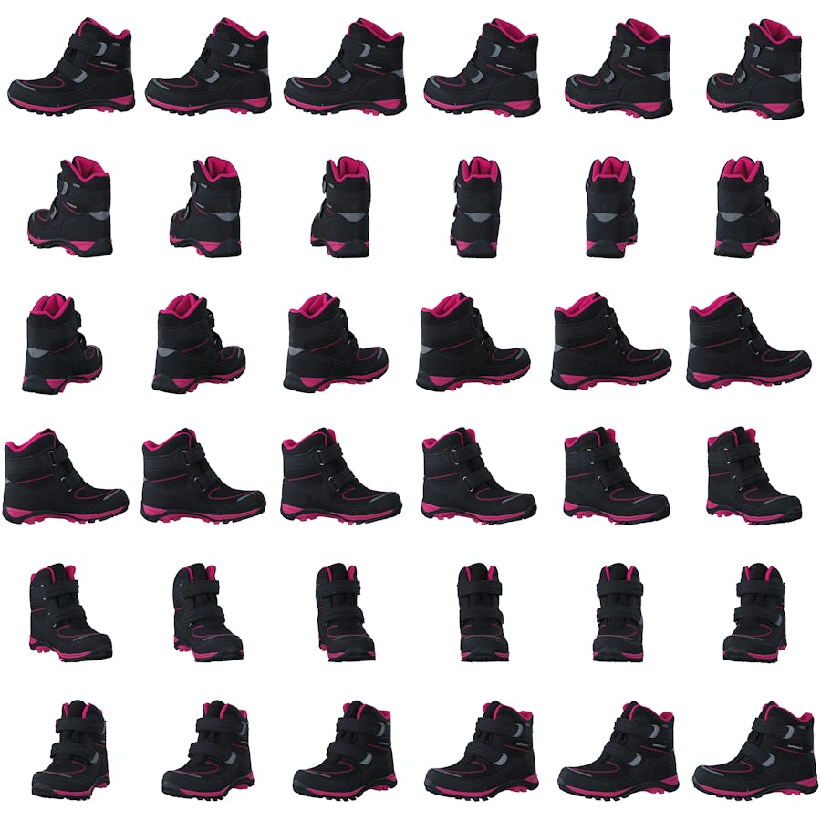 435-6608 Waterproof Warm Lined Black/Fuchsia - Bild 8