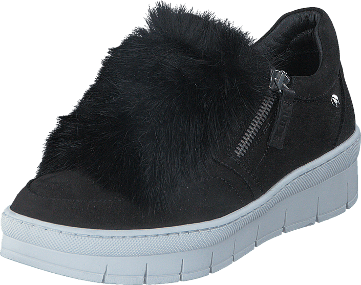 Nude of Scandinavia - Hilda White Sole Fur Mohair Nero