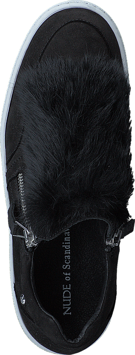 Nude of Scandinavia - Hilda White Sole Fur Mohair Nero