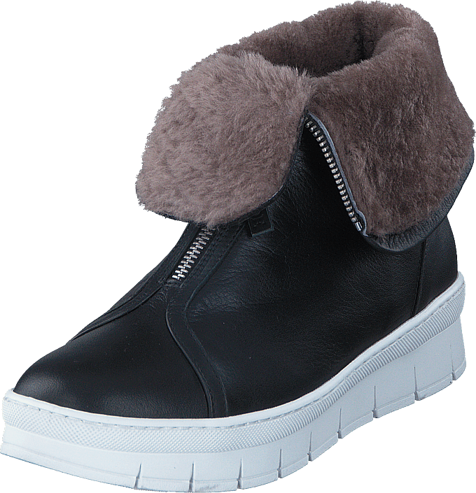 Nude of Scandinavia - Hilda White Sole Softy Nero