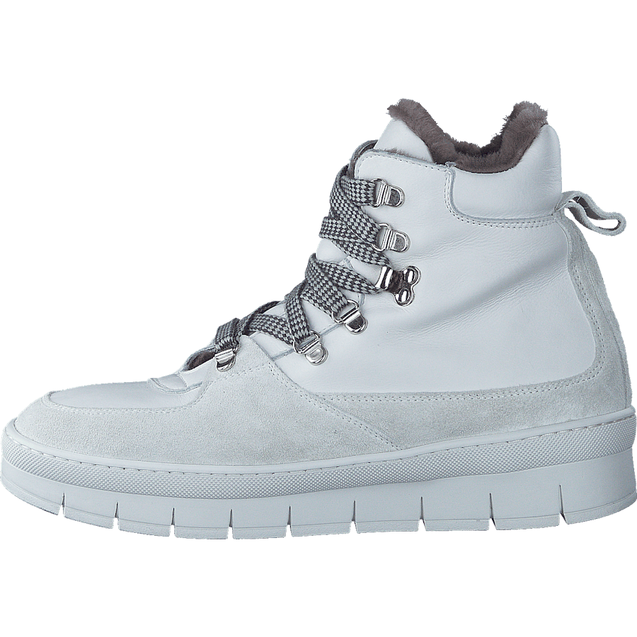 Hilda White Sole Velour/Softy Bianco