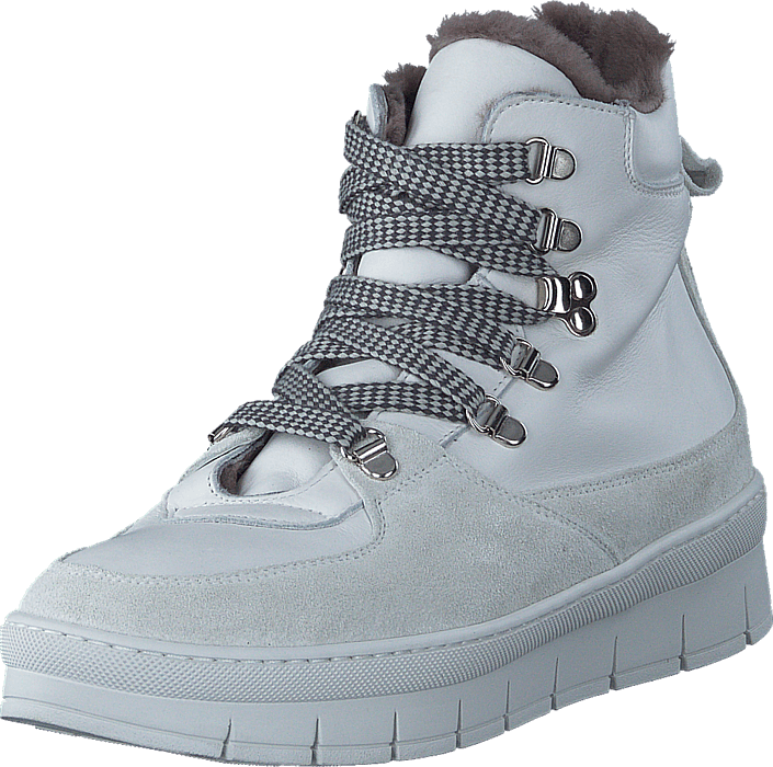 Nude of Scandinavia - Hilda White Sole Velour/Softy Bianco