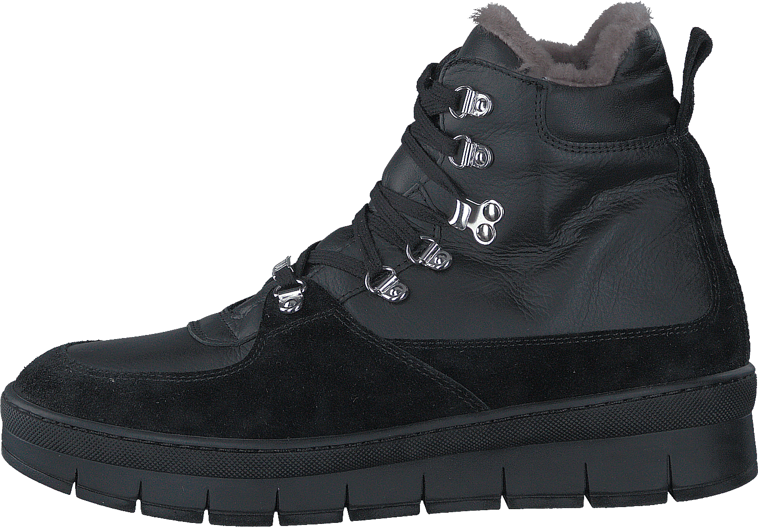 Hilda Black Sole Velour/Softy Nero