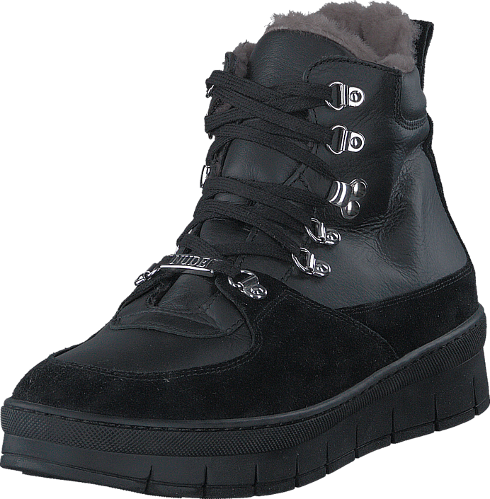Nude of Scandinavia - Hilda Black Sole Velour/Softy Nero