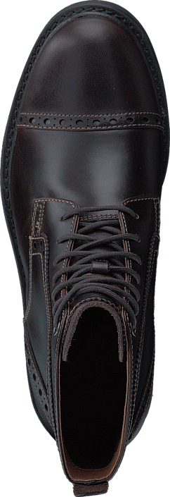 Clarks - Montacute Cap Dark Brown Lea