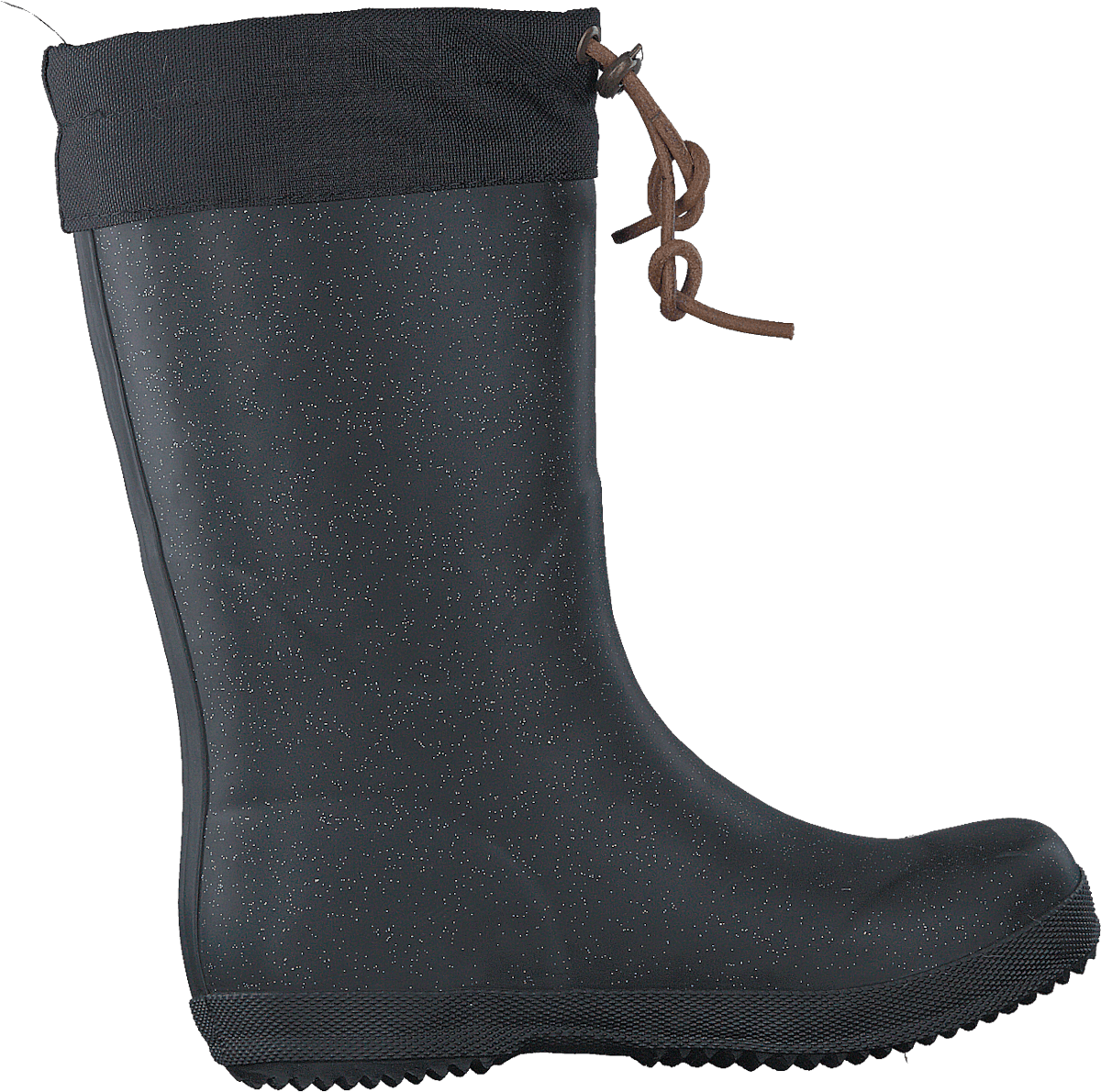 Rubber Boot Winter Thermo Glitter Black