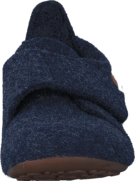 Home Shoe Wool Velcro Blue