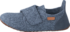 Bisgaard - Home Shoe Wool Velcro Grey